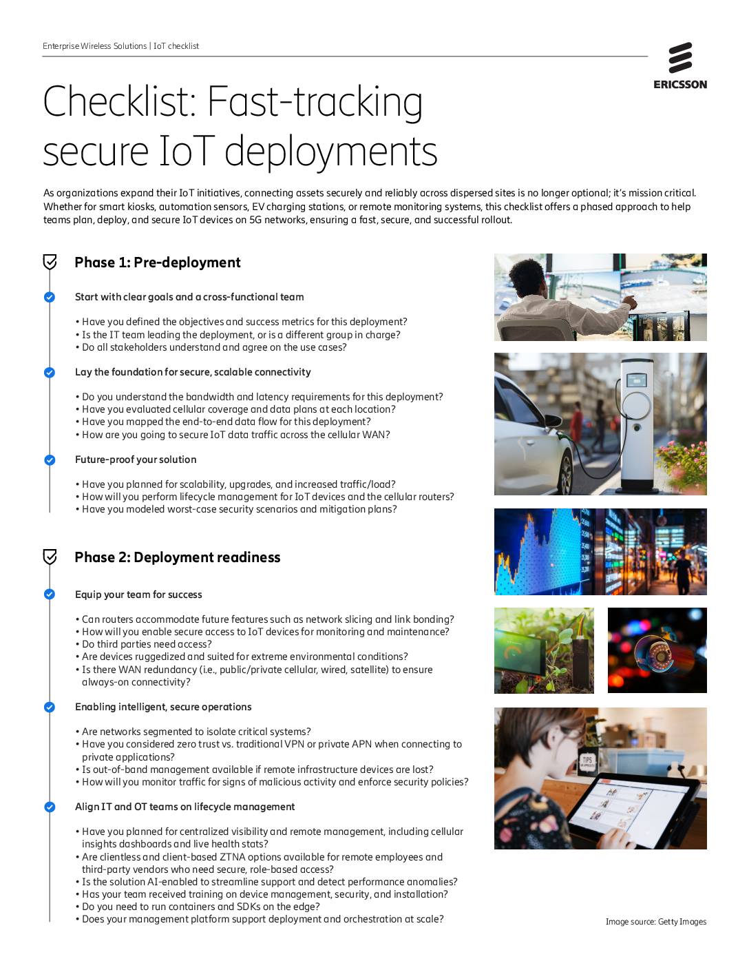Checklist: Fast-tracking secure IoT deployments