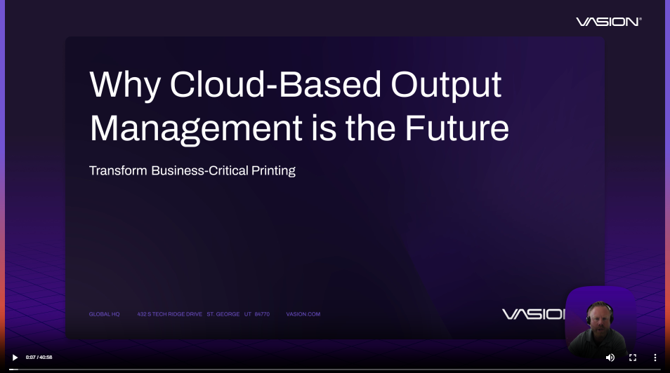 Why Cloud-Based Output Management is the Future