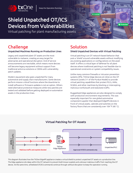 Shield Unpatched OT/ICS Devices from Vulnerabilities