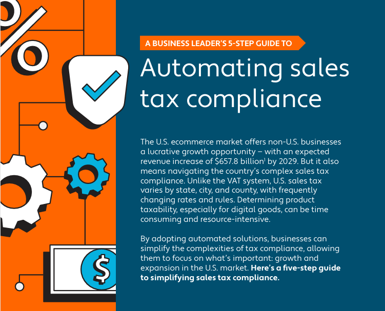 Automating sales tax compliance
