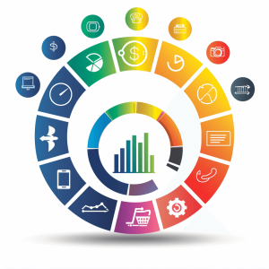 B2B vendor reviewing delayed procurement steps on a digital dashboard in a modern office setting.