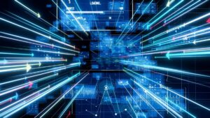 Edge AI architecture showing distributed computing across industrial IoT devices and defense networks