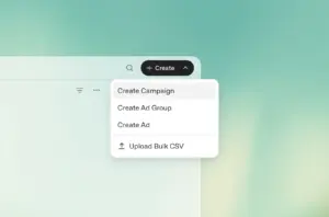ChatGPT Ads interface showing an option to generate ad variations for advertisers