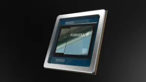 FuriosaAI AI accelerator chip designed for high-performance inference workloads in data centers