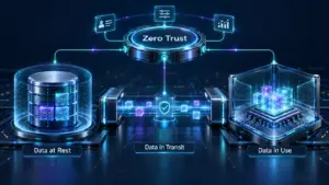 Zero-Trust Data Security: Protecting Data at Rest, in Transit, and in Use